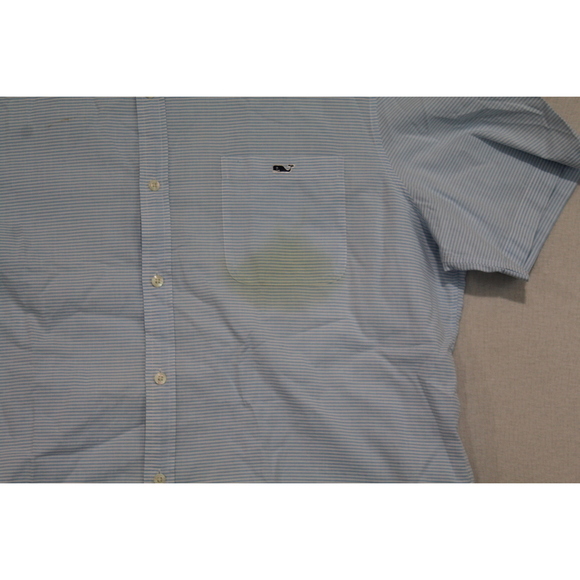 Vineyard Vines Men Blue Button Down Shirt Slim Fit Tucker Shirt Size XL - Picture 4 of 9